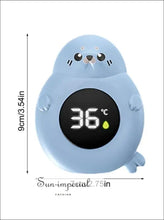 Baby Bath Thermometer – Digital Led Water Temperature Monitor | Hot & Cold Safety Sensor Floating Tub for Babies baby bath safety tool,