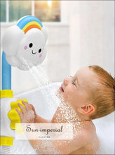 Baby Bath Water Spray Toy – Cloud Faucet Shower Sprinkler Game | Fun Suction Cup Spraying for Kids baby bath sprinkler toy, toys kids,