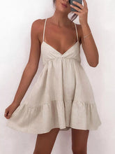 Backless Spaghetti Strap Mini Dress - Sun Imperial (photo 2)