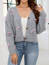 Bow Button Cardigan - Sun Imperial (photo 1)