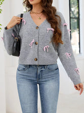 Bow Button Cardigan - Sun Imperial (photo 2)