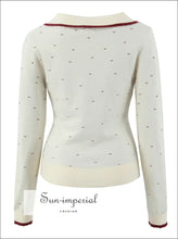 Buttoned Through Knit Cardigan Sweater - Sun Imperial (photo 3)