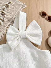 Children's Bowknot Ruffle Hem Sleeveless Dress - Sun Imperial (photo 10)