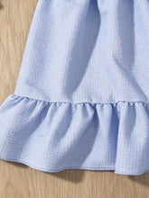 Children's Bowknot Ruffle Hem Sleeveless Dress - Sun Imperial (photo 4)