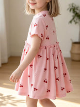 Children's Cherry Print Short Sleeve Dress - Sun Imperial (photo 1)