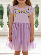 Children's Floral Embroidered Tulle Dress - Sun Imperial (photo 1)