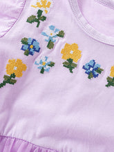 Children's Floral Embroidered Tulle Dress - Sun Imperial (photo 4)
