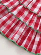 Children's Gingham Tiered Dress with Bow Straps - Sun Imperial (photo 3)