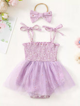 Children's Smocked Tulle Dress with Headband - Sun Imperial (photo 1)
