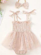 Children's Smocked Tulle Dress with Headband - Sun Imperial (photo 7)