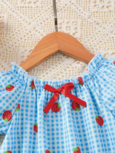 Children's Strawberry Gingham Dress with Purse & Hat - Sun Imperial (photo 3)