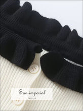 Color Block Buttoned Cardigan - Sun Imperial (photo 4)