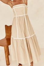 Contrast Trim Square Neck Midi Cami Dress - Sun Imperial (photo 10)