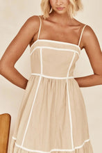 Contrast Trim Square Neck Midi Cami Dress - Sun Imperial (photo 3)