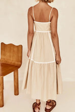 Contrast Trim Square Neck Midi Cami Dress - Sun Imperial (photo 6)