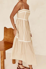 Contrast Trim Square Neck Midi Cami Dress - Sun Imperial (photo 9)