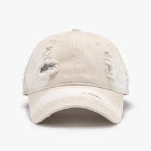 Distressed Adjustable Cotton Baseball Cap - Sun Imperial (photo 1)