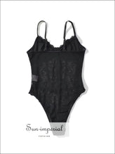 Elegant Lace Mesh Corset Bodysuit – Spaghetti Strap Slim Fit Women’s Top Fashion Women, Figure Flattering, Bodysuit, Layering Top,