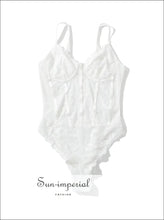 Elegant Lace Mesh Corset Bodysuit – Spaghetti Strap Slim Fit Women’s Top Fashion Women, Figure Flattering, Bodysuit, Layering Top,