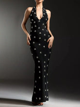 Floral Halter Neck Maxi Dress - Sun Imperial (photo 1)