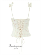 Floral Print Strap Tank Top Corset Tee and Ruched Mini Skirt Two-piece Set for Women casual two piece outfit, corset tank top women, cotton