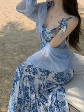 Floral Print Tie-Strap Midi Dress - product photo 2
