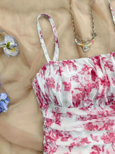 Floral Ruched Spaghetti Strap Mini Dress - Sun Imperial (photo 2)