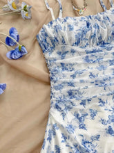 Floral Ruched Spaghetti Strap Mini Dress - Sun Imperial (photo 6)