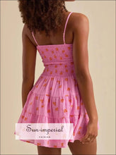 Floral Smocked Tiered Mini Cami Dress Sun-Imperial United States