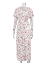 Floral V-Neck Flutter Sleeve Midi Dress - Sun Imperial (photo 6)