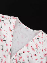 Floral V-Neck Flutter Sleeve Midi Dress - Sun Imperial (photo 8)