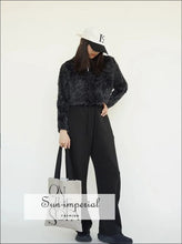 Fluffy Cropped Knit Cardigan - Sun Imperial (photo 4)