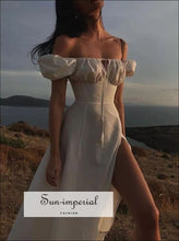 Full Size Slit Short Sleeve Midi Dress Plus Sun-Imperial United States