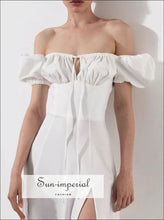 Full Size Slit Short Sleeve Midi Dress Plus Sun-Imperial United States