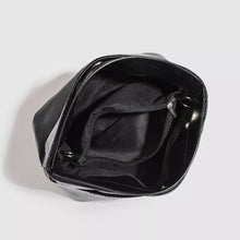 Glossy Patent Leather Minimalist Tote Handbag - product photo 4
