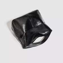 Glossy Patent Leather Minimalist Tote Handbag - product photo 6