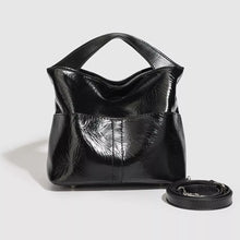 Glossy Patent Leather Minimalist Tote Handbag - product photo 8