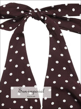 Halter Neck Polka Dot Maxi Dress Sun-Imperial United States