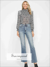 Blue Bootcut Jeans with Embroidered Back Pockets - Plus Sizes Available Denim, Jeans, Boutique Comfortable curve friendly jeans