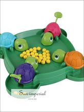 Kids Desktop Turtle Bean Game – 4 Player Fast Action Family Tabletop | Educational Parent-child Interactive Toy player kids game,