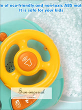 Kids Musical Steering Wheel Toy – Interactive Driving Simulator with Sounds & Lights | Educational Racing Game for Toddlers car steering