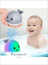 Light-up Whale Baby Bath Toy – Water Sprinkler & Pool Play | Interactive Sensory for Toddlers 1–3 baby bath toy, infant water play kids