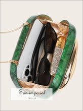 Luxury Acrylic Shell Box Evening Clutch – Wedding & Party Bag acrylic clutch, banquet box clutch purse, bridal accessories, handbag