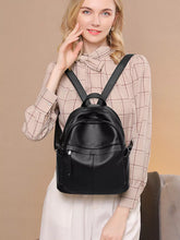 Minimalist Chic PU Leather Casual Backpack Bag - product photo 2