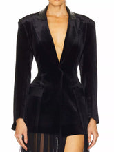 One-Button Long Sleeve Blazer - product photo 1