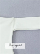 One-shoulder Ruched Crop Top with Short Sleeve asymmetrical top women, casual women top, everyday crop fitted minimalist Sun-Imperial