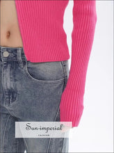Oversized Dual Zipper Ribbed Cardigan - Sun Imperial (photo 4)