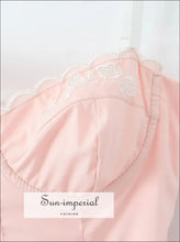 Pink Embroidered Corset-style Sling Mini Dress corset style dress, embroidered feminine mini lace up back layered hem dress Sun-Imperial