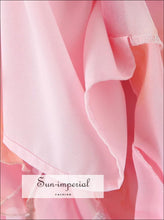 Pink Floral Gradient Backless Chiffon Maxi Dress backless dress, chiffon floral gradient party dress Sun-Imperial United States