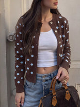 Women's Polka Dot Button Up Cardigan - Sun Imperial (photo 2)